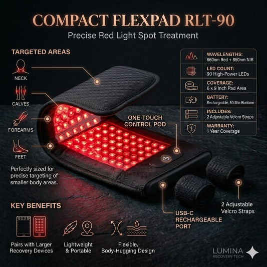 FlexPad RLT-90 - Compact Red Light Therapy Pad
