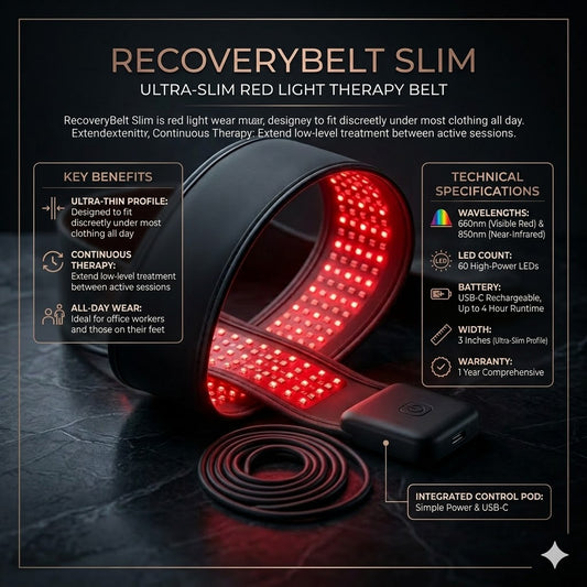 RecoveryBelt RLT Slim — Waist & Core Wrap