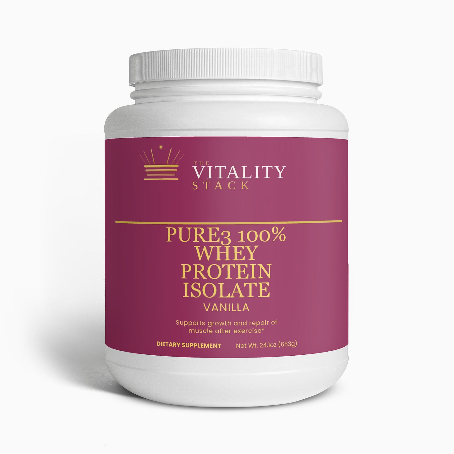 Pure3 100% Whey Protein Isolate (Vanilla)