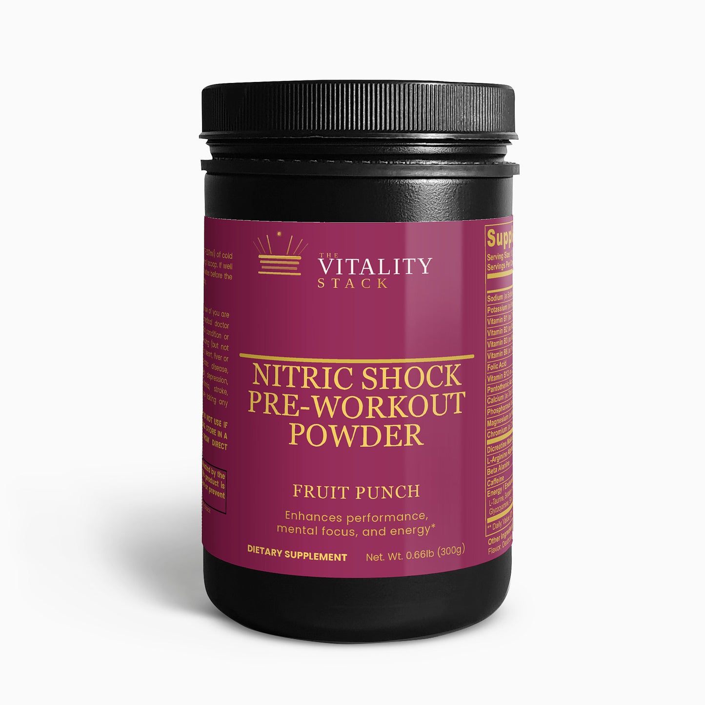 Nitric Shock Pre-Workout Powder (Fruit Punch)