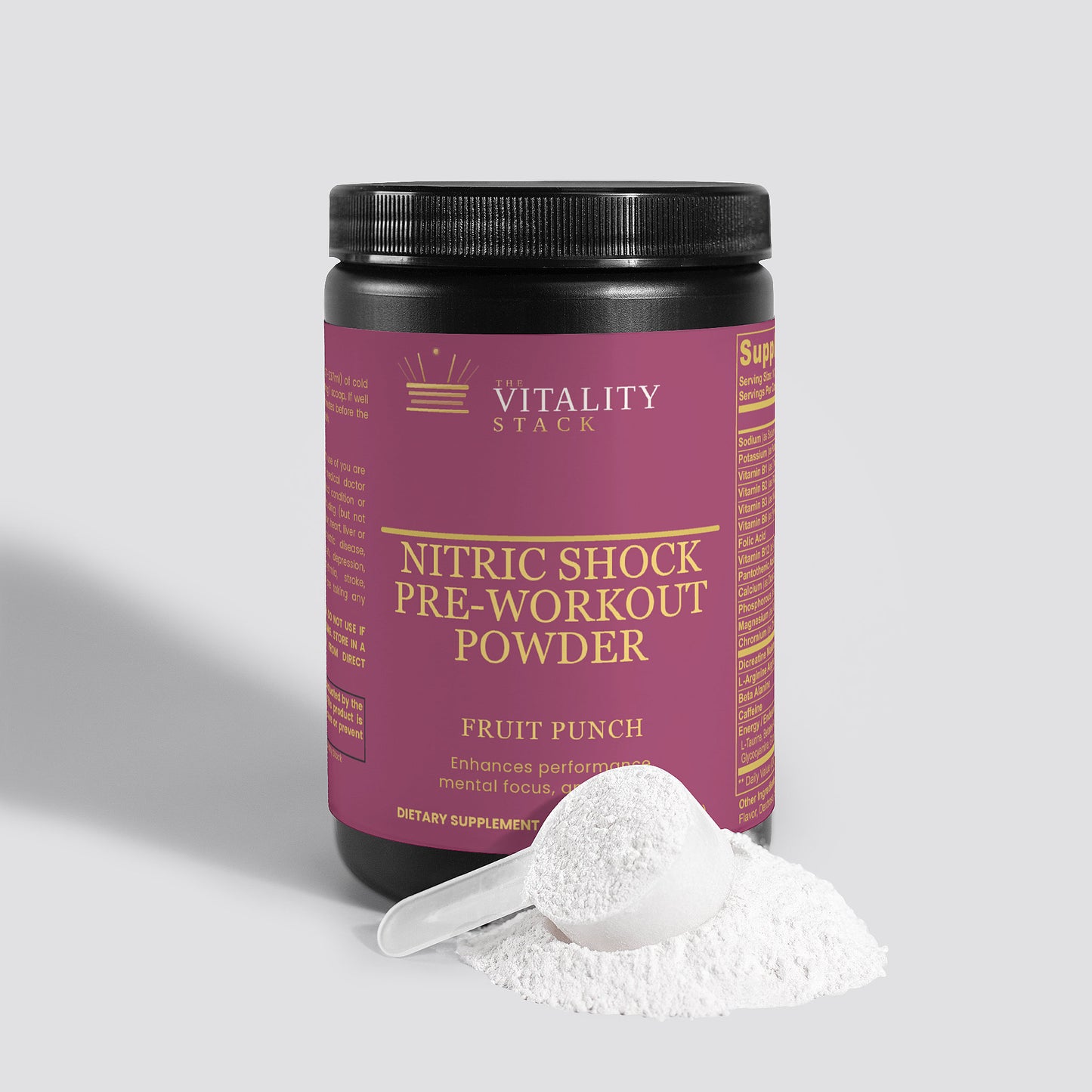 Nitric Shock Pre-Workout Powder (Fruit Punch)