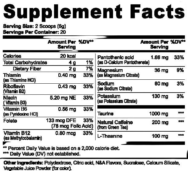 Energy Powder (Yuzu Flavor)