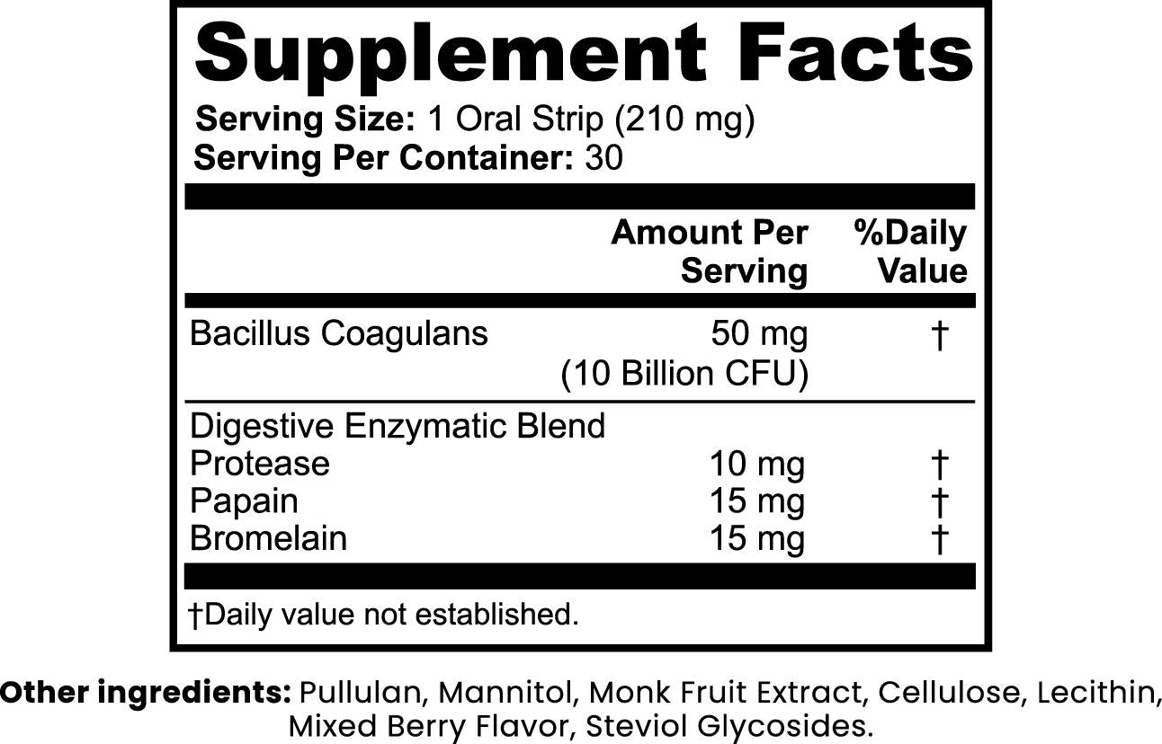 Digestive + Gut Health Strips