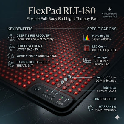 FlexPad RLT-180 Flexible Light Therapy Pad