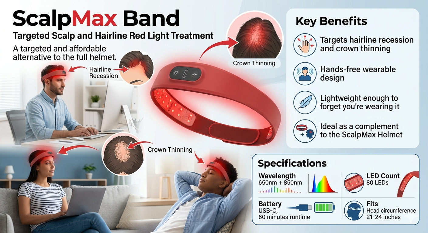 ScalpMax RLT Headband — Hair Growth Band